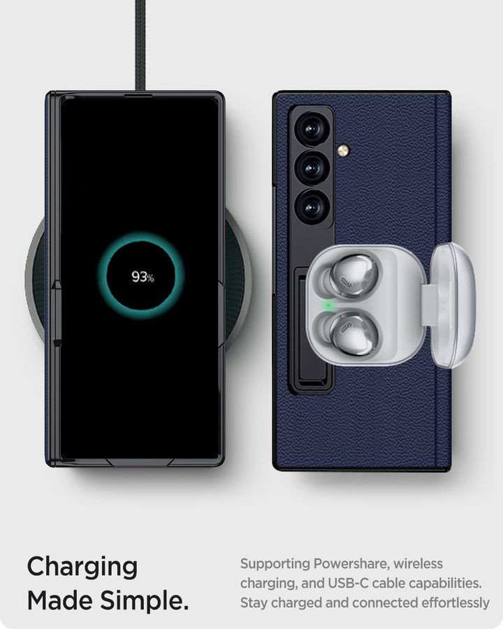 Miimall Privacy Case Kompatibel mit Samsung Galaxy Z Fold 7 Hülle Anti-SPY Displayschutz+Scharniersc