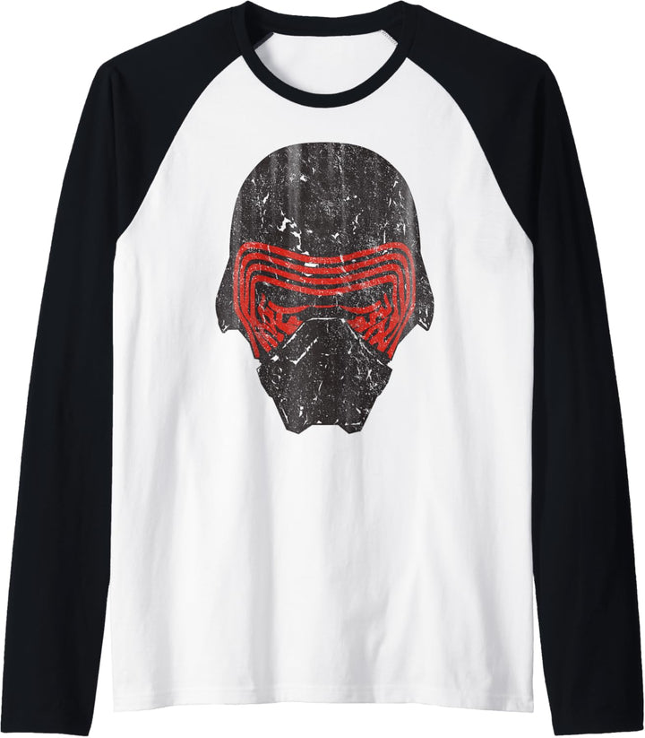 Star Wars Kylo Ren Distressed Helmet Raglan