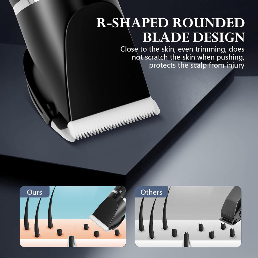 Cozary Haarschneidemaschine, Barttrimmer Herren Profi mit LED-Anzeige, 180 Min, Bartschneider Herren