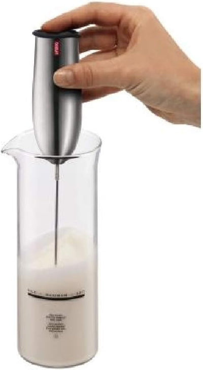 Bodum Schiuma Milchschäumer (Edelstahl, Batteriebetrieben) glänzend A 1 - Pack, A 1 - Pack
