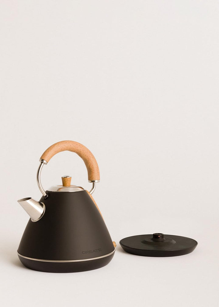 CREATE/PACK TOAST RETRO + KETTLE RETRO L/Toaster und Wasserkocher schwarz / 3 programmierbare Toastz
