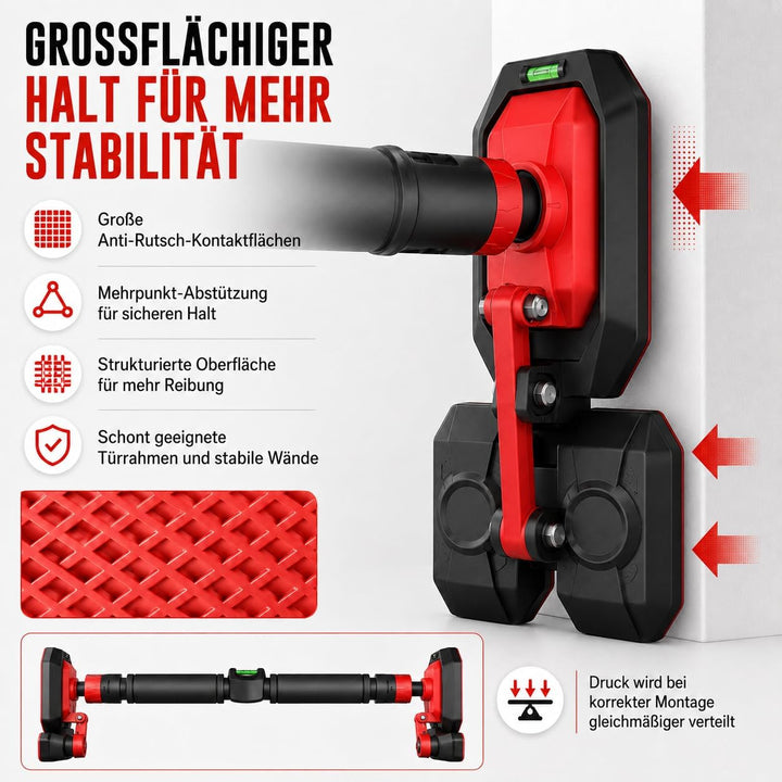 Klimmzugstange für Türrahmen ohne Bohren und Schrauben, 96–145 cm verstellbare Pull Up Bar, bis 400