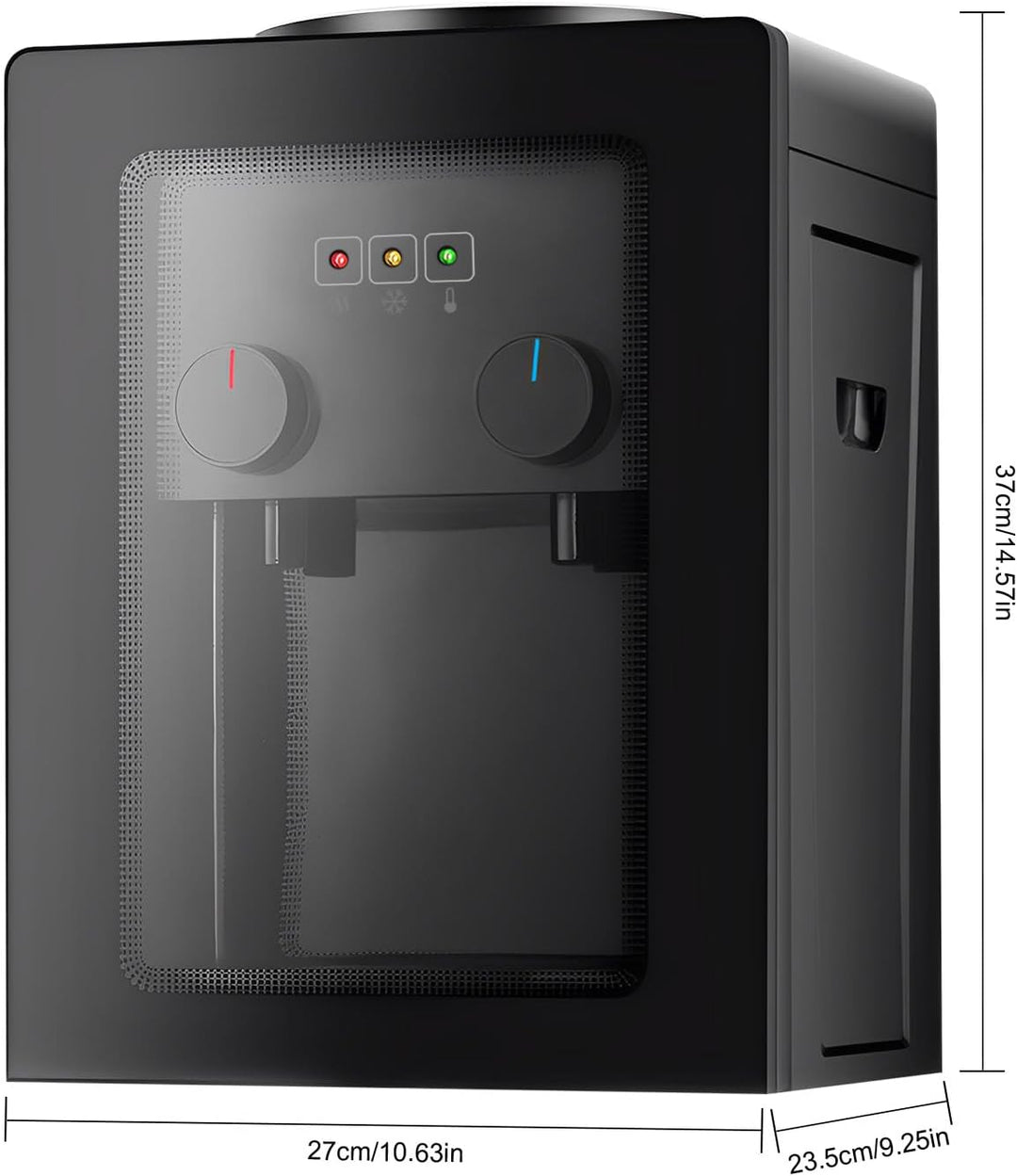 DAOHHFO Elektrischer Wasserspender Elektrischer Warm- und Kaltwasserspender für den Haushalt 550W 22