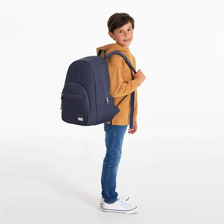 Enso Basic Rucksack Blau 32x46x15 cms Polyester für 15,6"-Laptop 22.1L Blau Rucksack, Blau Rucksack