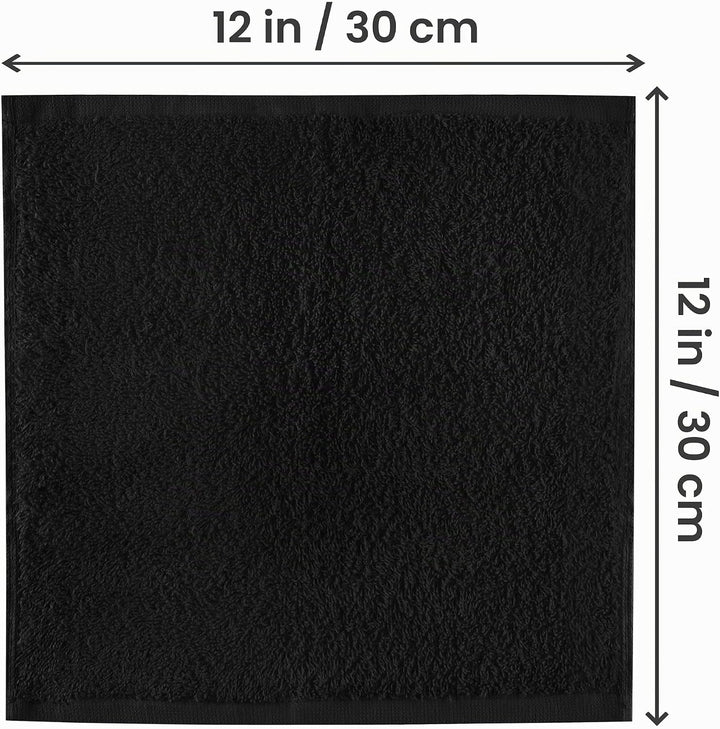 Utopia Towels - 24 Stück Seiftücher, 30x30 cm mit Aufhängeschlaufen, saugfähige Waschlappen zum Abwi