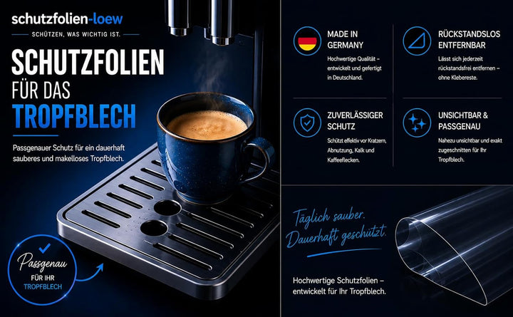 Schutzfolie für Saeco Xelsis SM7580 - SM7581 - SM7583 - SM7680 - SM7682 - SM7683 - SM7684 - SM7686 -
