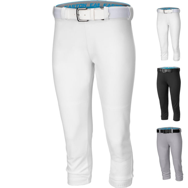 Easton ZONE 2 Fastpitch Softball-Spiel-/Übungshose | Damen | einfarbig M Weiss, M Weiss