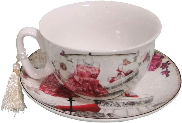 Antic Line Set Tasse und Untertasse, Motiv Mannequin
