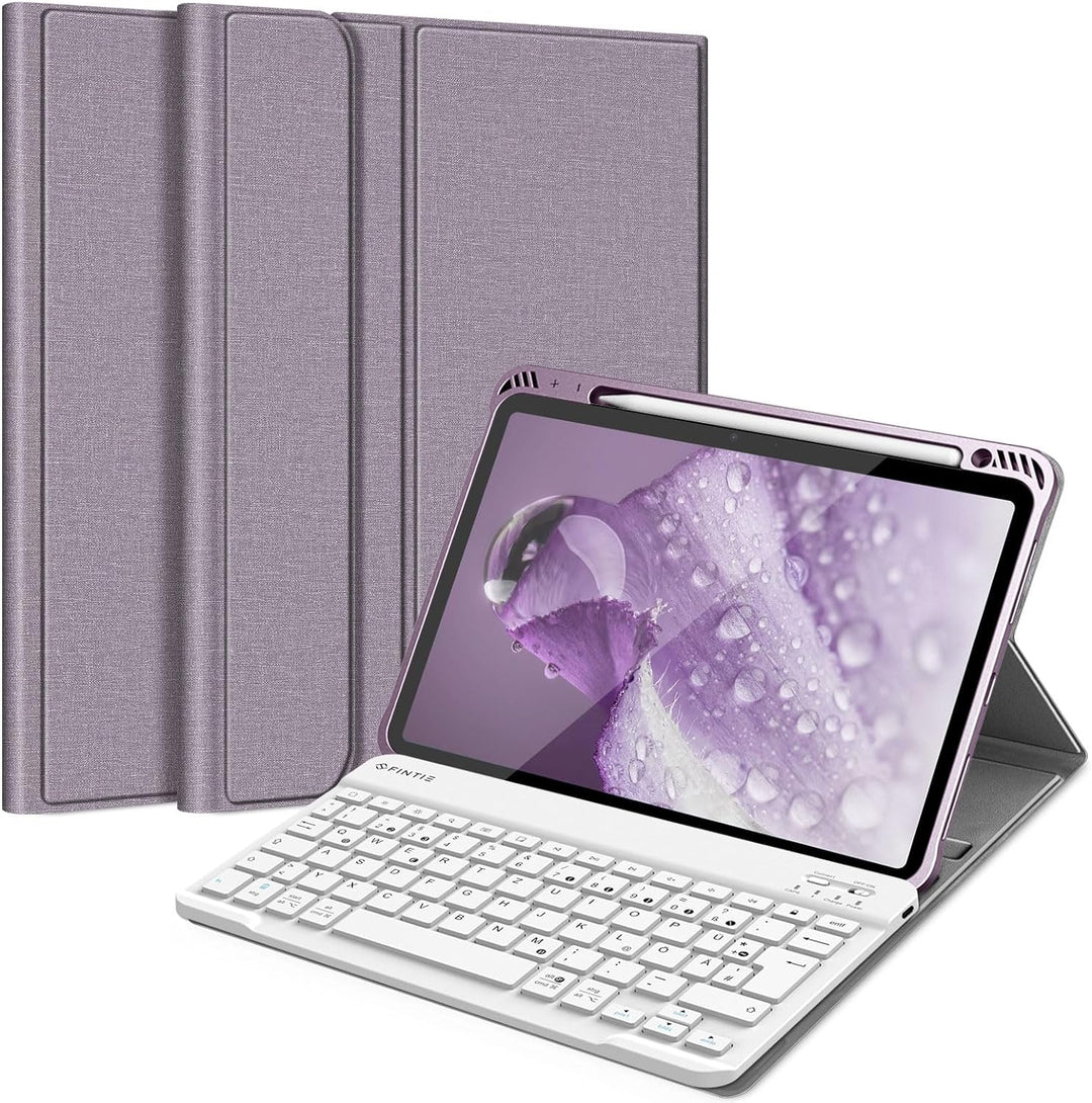 Fintie Tastatur Hülle für iPad Air 5 2022 / iPad Air 4 2020 10.9 Zoll, Schutzhülle mit TPU Rückschal