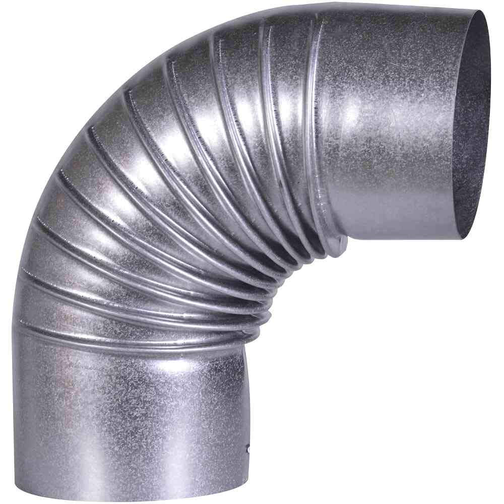 FIREFIX A110/B FAL Bogen 90°, starr, ø 110 mm-Ofenrohre aus Stahlblech, 0,6 mm stark, innenliegend g