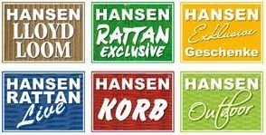 Hansen Korb 3401/4 Holzregal mit 4 Maisstrohkörben/mit braun/beige gestreiftem Stoff/B 27 T 30 H 81
