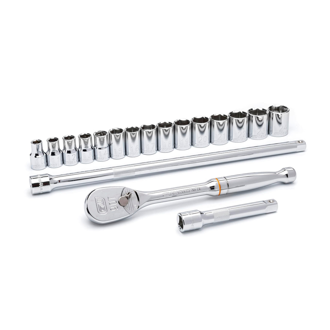 GEARWRENCH 80708 Mechaniker-Werkzeug-Set, 1,27 cm (1/2 Zoll), 6-teilig, metrisch, 80708