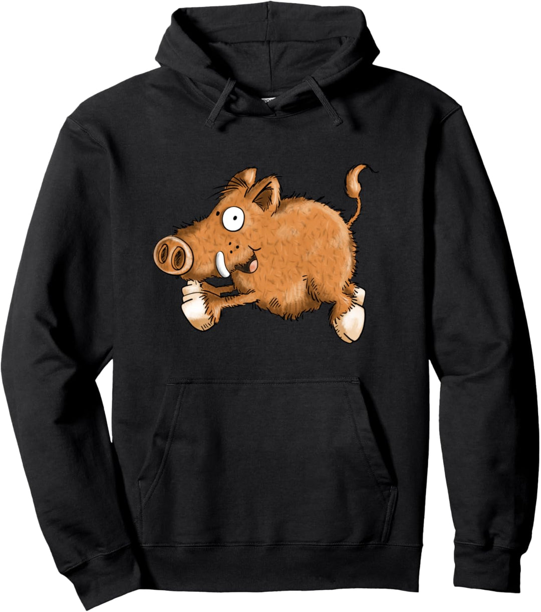 Rennendes Wildschwein T-Shirt I Wutz I Schweinchen Geschenk Pullover Hoodie
