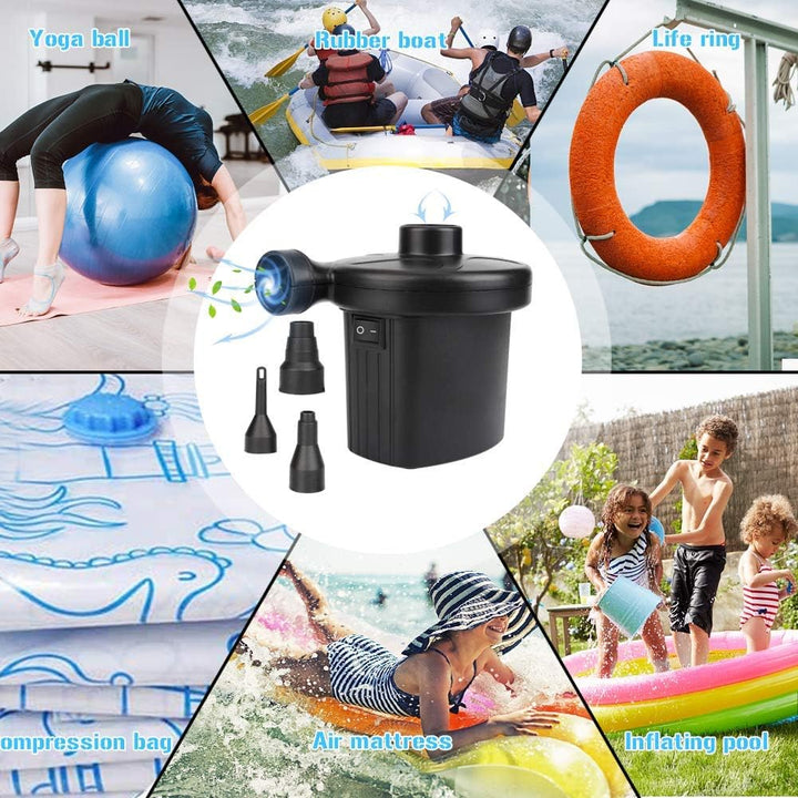 Elektrische Luftpumpe - HOSPAOP Luftmatratze Pumpe 2 in 1 Inflate und Deflate Portable Elektropumpe