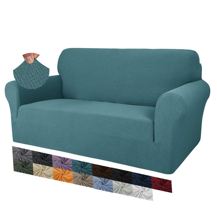 MAXIJIN Creative Jacquard Couchbezüge für 2-Sitzer, Super Stretch rutschfeste Liebessitz Sofabezug f