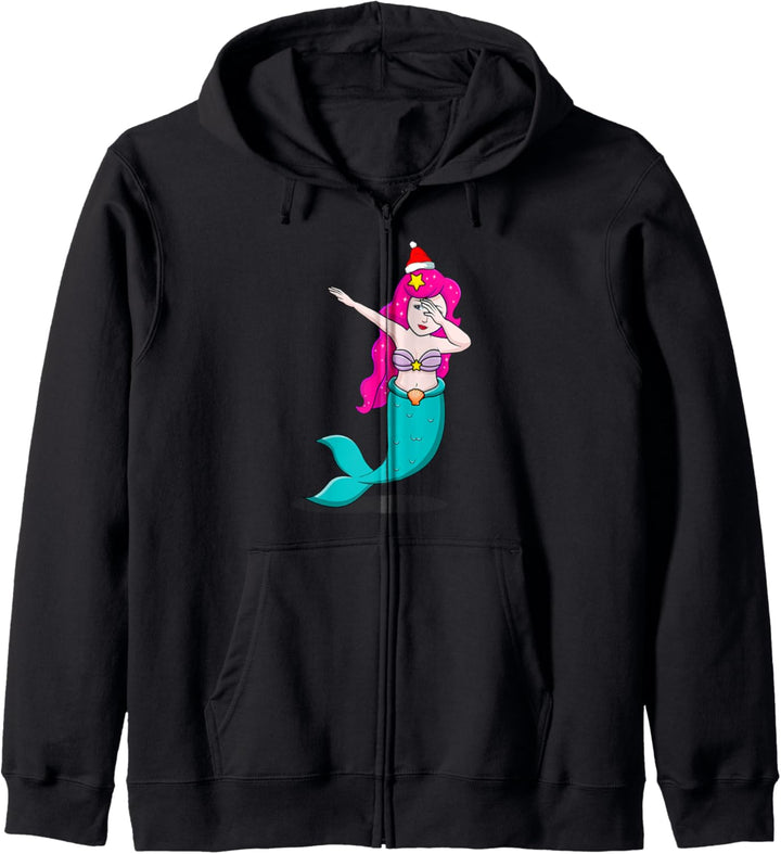 Tupfender Meerjungfrau Funny Christmas Gifts Mermaid Lovers Kapuzenjacke