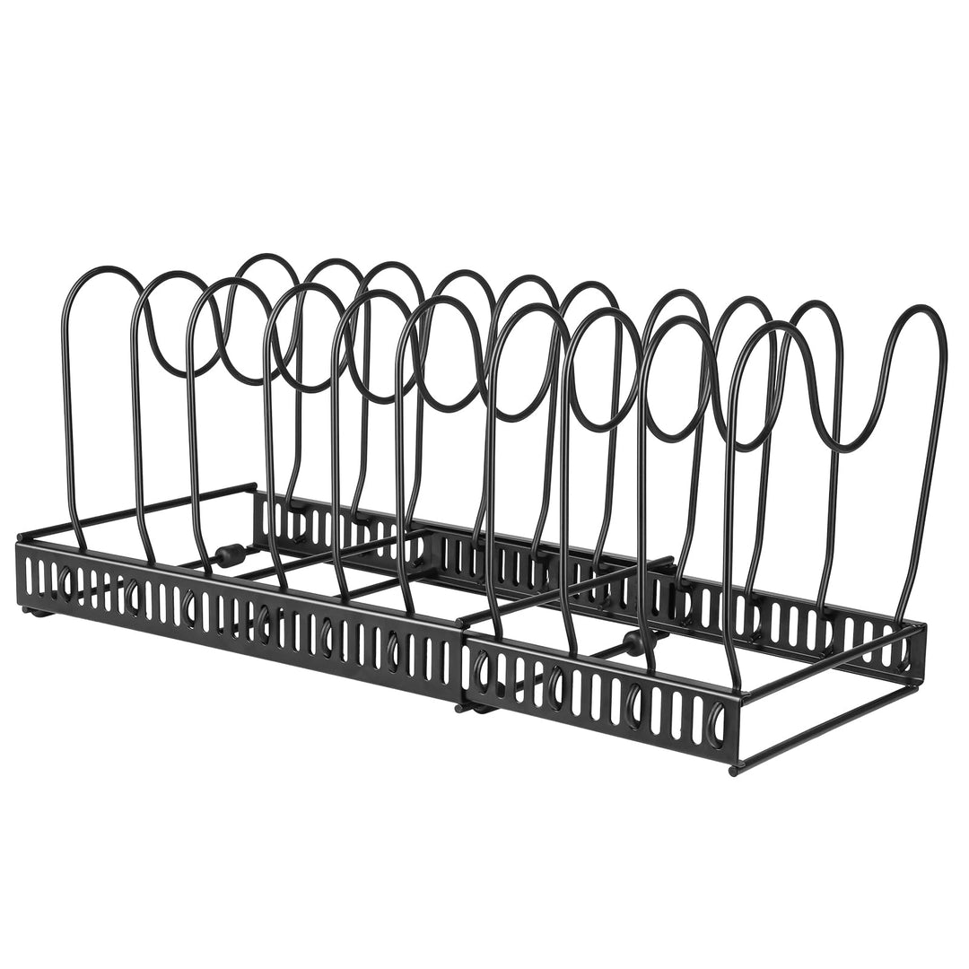 Toplife Verstellbarer Topfhalter, Aufbewahrung von Deckel, Topf, Halterung aus Edelstahl, Küchenaufb