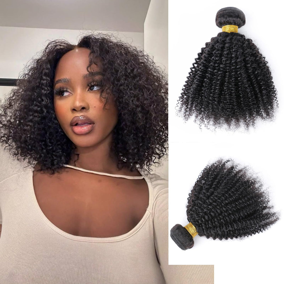 Brazilian Afro Kinky Curly Hair 4B 4C Single Bundle 100% Unprocessed Virgin Afro Curly Human Hair Ex