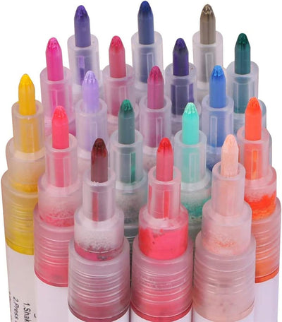 Acrylstifte Marker Stifte, Wasserfeste Stifte Permanent Marker Acrylfarben stifte für Stein Metall P