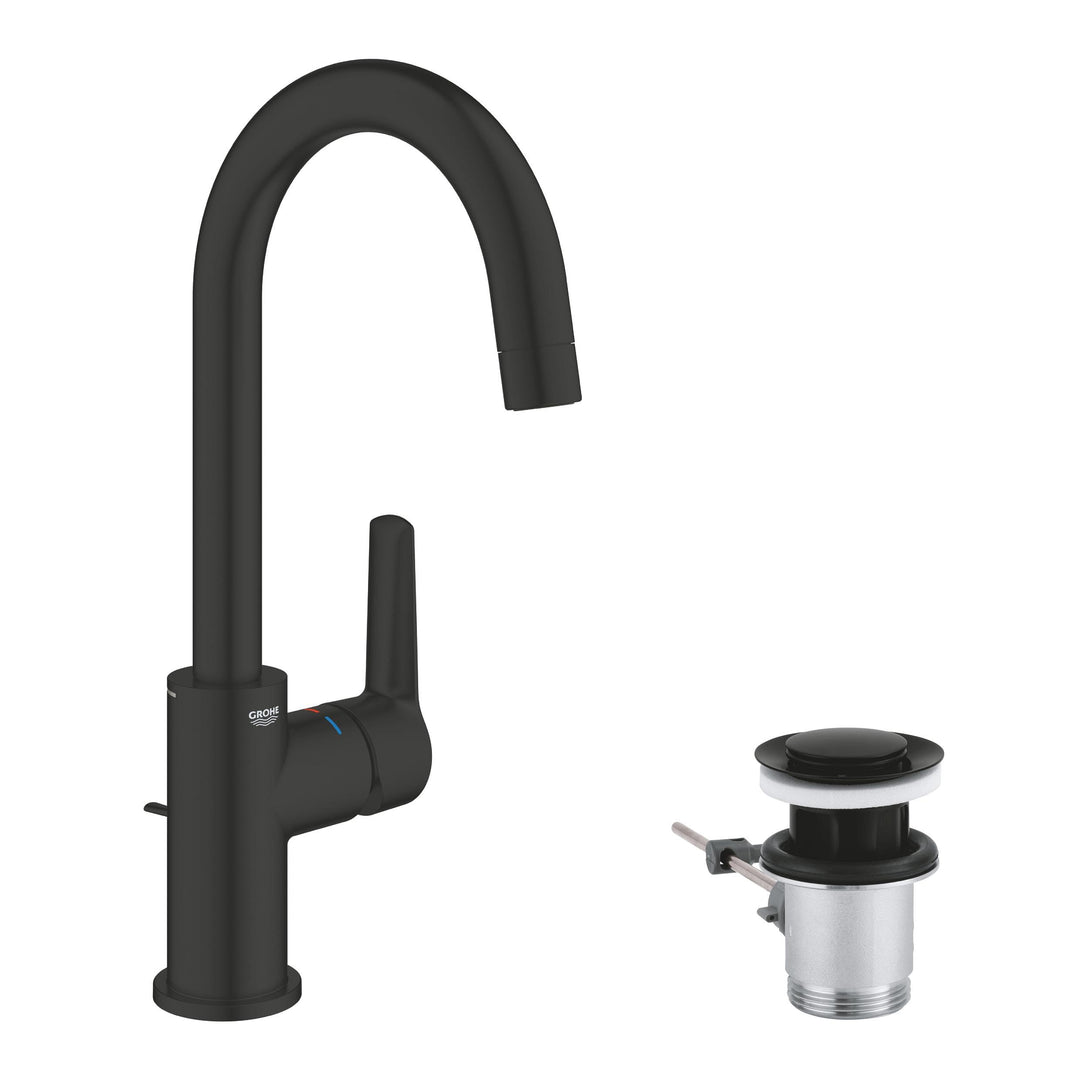 GROHE SLM Basin L Start-Badarmatur (wassersparend, 31cm hoch, schnelle Befestigung, inkl Montagewerk
