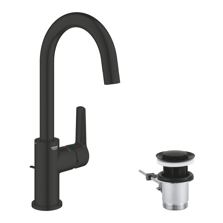 GROHE SLM Basin L Start-Badarmatur (wassersparend, 31cm hoch, schnelle Befestigung, inkl Montagewerk