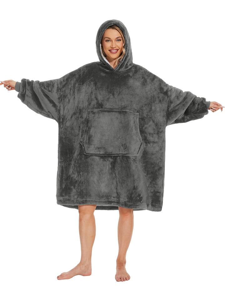 Gentlewarm übergrosse Hoodie Sweatshirt mit Kapuze, Super Weich und bequem Flanell Damen Kapuzenpull