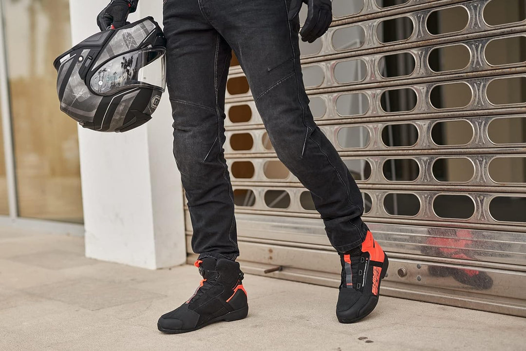 SHIMA DEVON Motorradjeans - Belüftete Elastische Slim Fit Biker Motorradhose mit FiberQL-Verstärkung