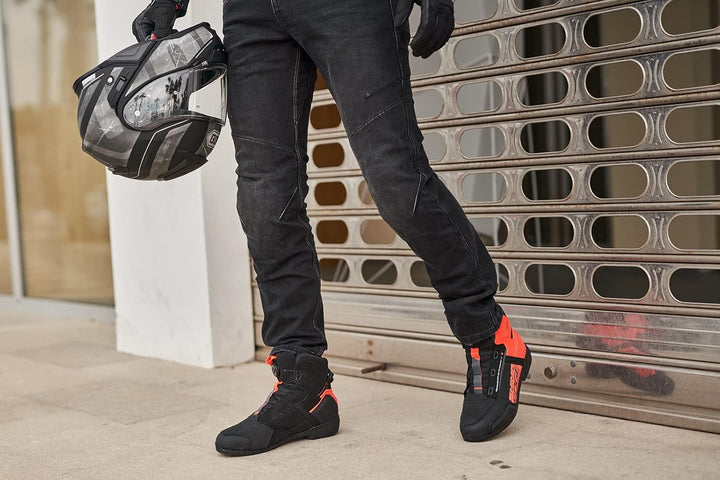 SHIMA DEVON Motorradjeans - Belüftete Elastische Slim Fit Biker Motorradhose mit FiberQL-Verstärkung