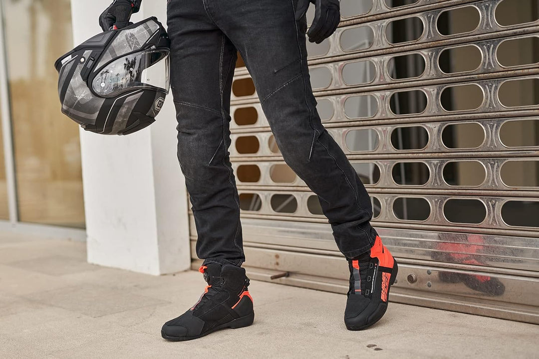 SHIMA DEVON Motorradjeans - Belüftete Elastische Slim Fit Biker Motorradhose mit FiberQL-Verstärkung