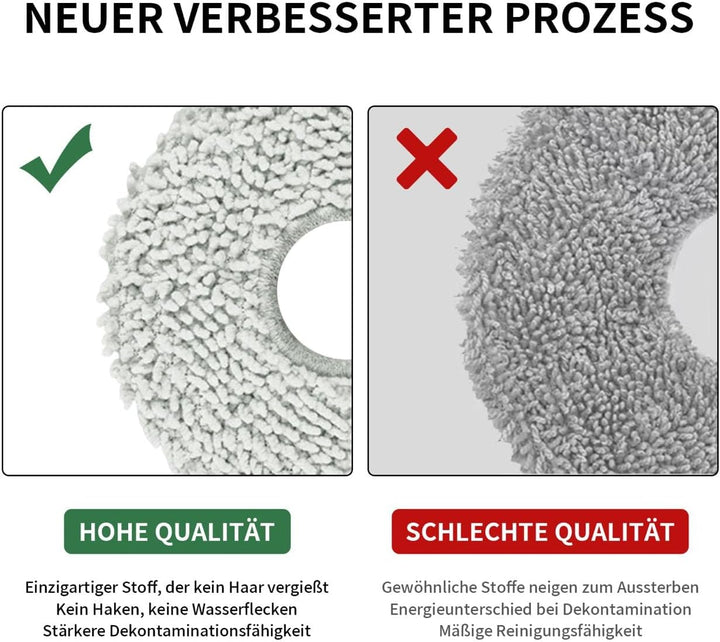 Ersatz Zubehörset für ECOVACS DEEBOT T20 Omni / T20e Omni, 1 Hauptbürste, 2 Filter,8 Seitenbürsten,4