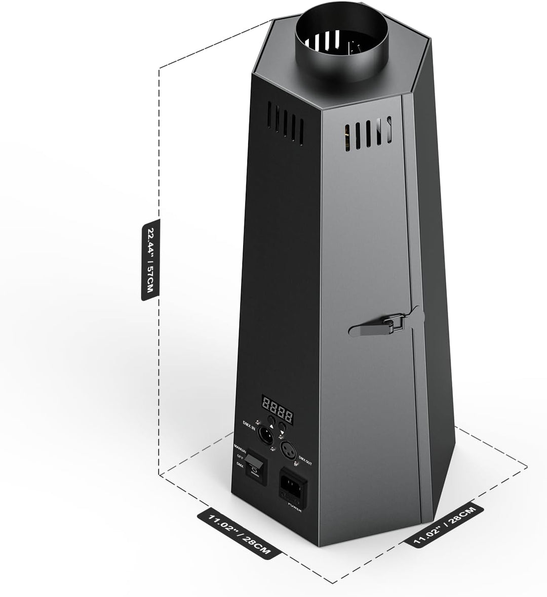 Flammenwerfer, 2PC 150W Flammenprojektor mit DMX Controller, Dj Jet Flame Machine für Konzerte, Show