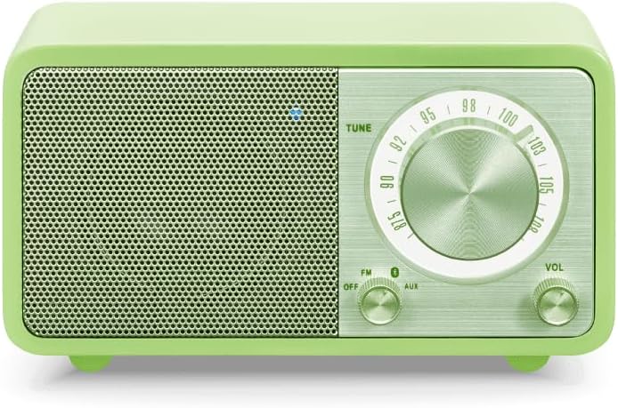 Sangean WR 7 tragbares Desktop Radio FM RDS Tuner, Bluetooth, AUX In, integrierter Lautsprecher, Akk