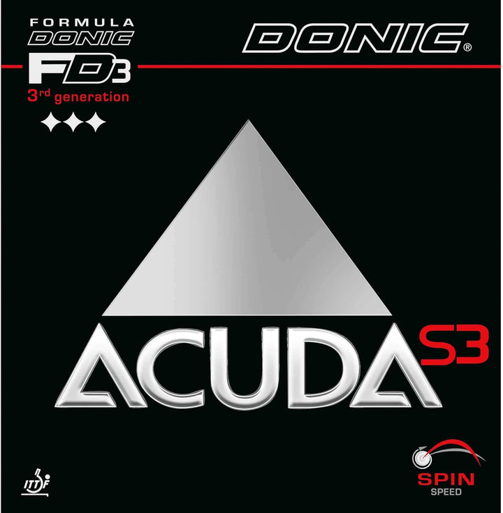 Donic Belag Acuda S3 rot 2,3 mm, rot 2,3 mm