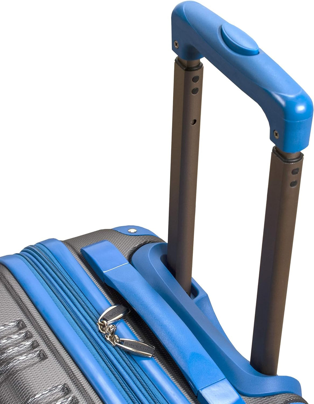 Rockland London Hartschalen-Koffer mit Drehrad, Zweifarbig Grau (Grau) - F1901-TWOTONE Grey Carry-On