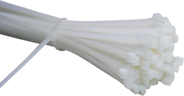 100 Stück Profi Kabelbinder weiss Industriequalität 450 mm x 7,6 mm 54,4 kg Zugkraft Nylon cable tie