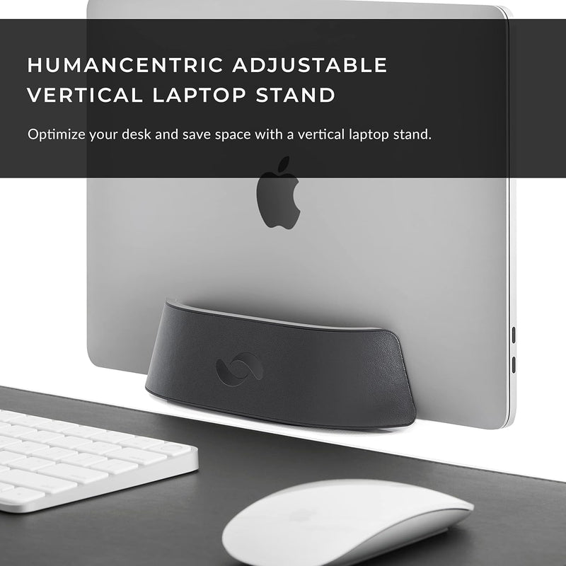 HumanCentric Laptop-Halter, vertikaler Laptop-Ständer, Verstellbarer Halter und Dock, vertikaler Lap