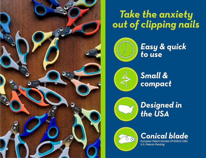 Zen Clipper eine revolutionäre Neue Pet Nail Clipper, die das Clip Nur die Spitze des Nail. Gelb 2.5