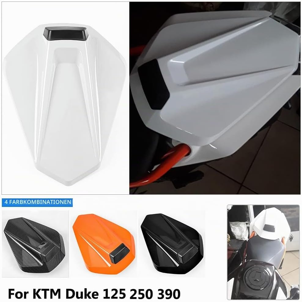 Motorrad-Soziussitzabdeckung für den Soziussitz, harter ABS-Motorverkleidung, Heckabschnitt für K.T.