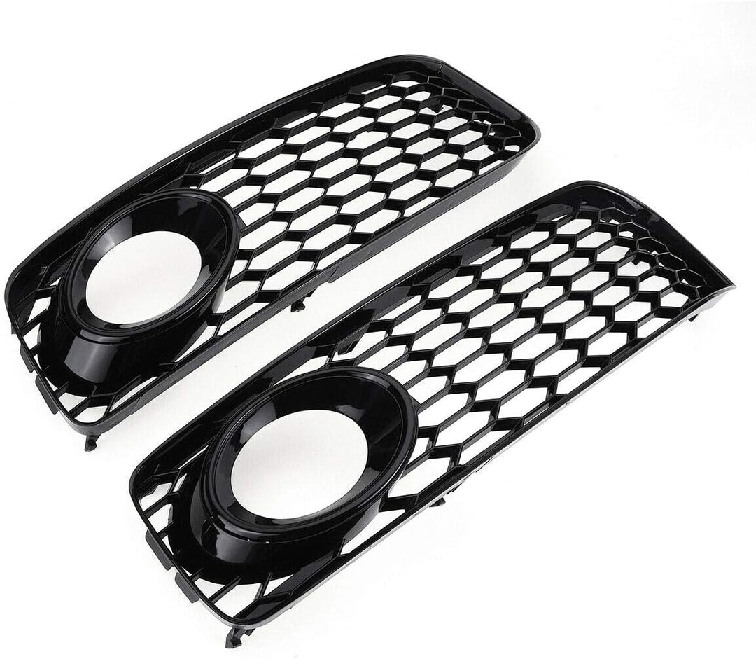 GSRECY Links Rechts Schwarz Nebelscheinwerfer Stossstangengrillabdeckung Für S5 B8 Coupe A5 S-Line 2