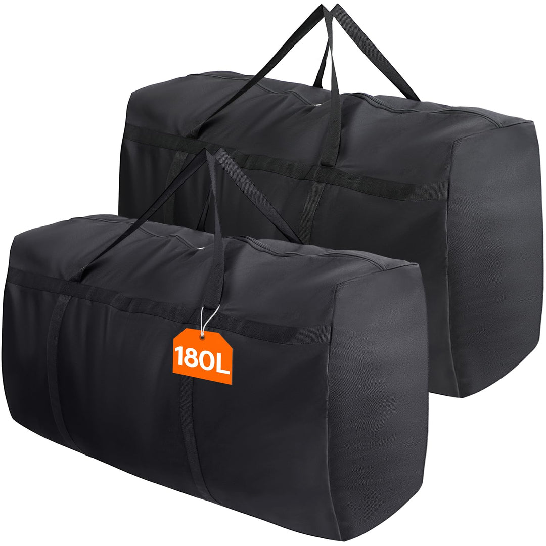 Lifewit 2 Stück 180L Extra grosse Aufbewahrungstasche, 600D Oxford Aufbewahrungstasche Heavy Duty Tr