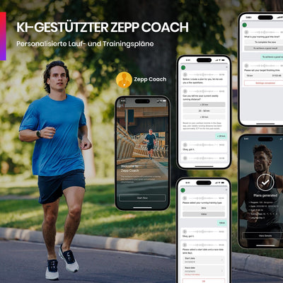 Amazfit Balance Smartwatch, Contactless Zahlung, NFC, KI-Fitnesstrainer, KI-Schlaf- und Gesundheits-