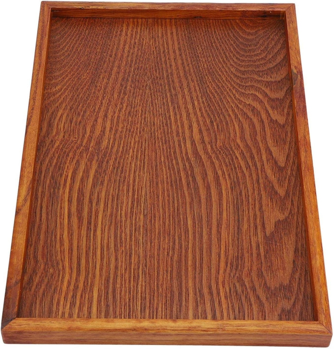 Tyenaza Holz Servierplatte Tablett Platte, Holzsteakplatten, solide natürliche rechteckige kleine Ho