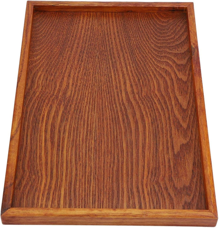 Tyenaza Holz Servierplatte Tablett Platte, Holzsteakplatten, solide natürliche rechteckige kleine Ho