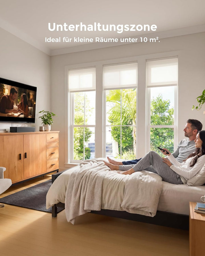 ULTIMEA 2.1 Soundbar für TV Geräte mit integriertem Subwoofer, APP-Steuerung, 132W All-in-One PC Sou