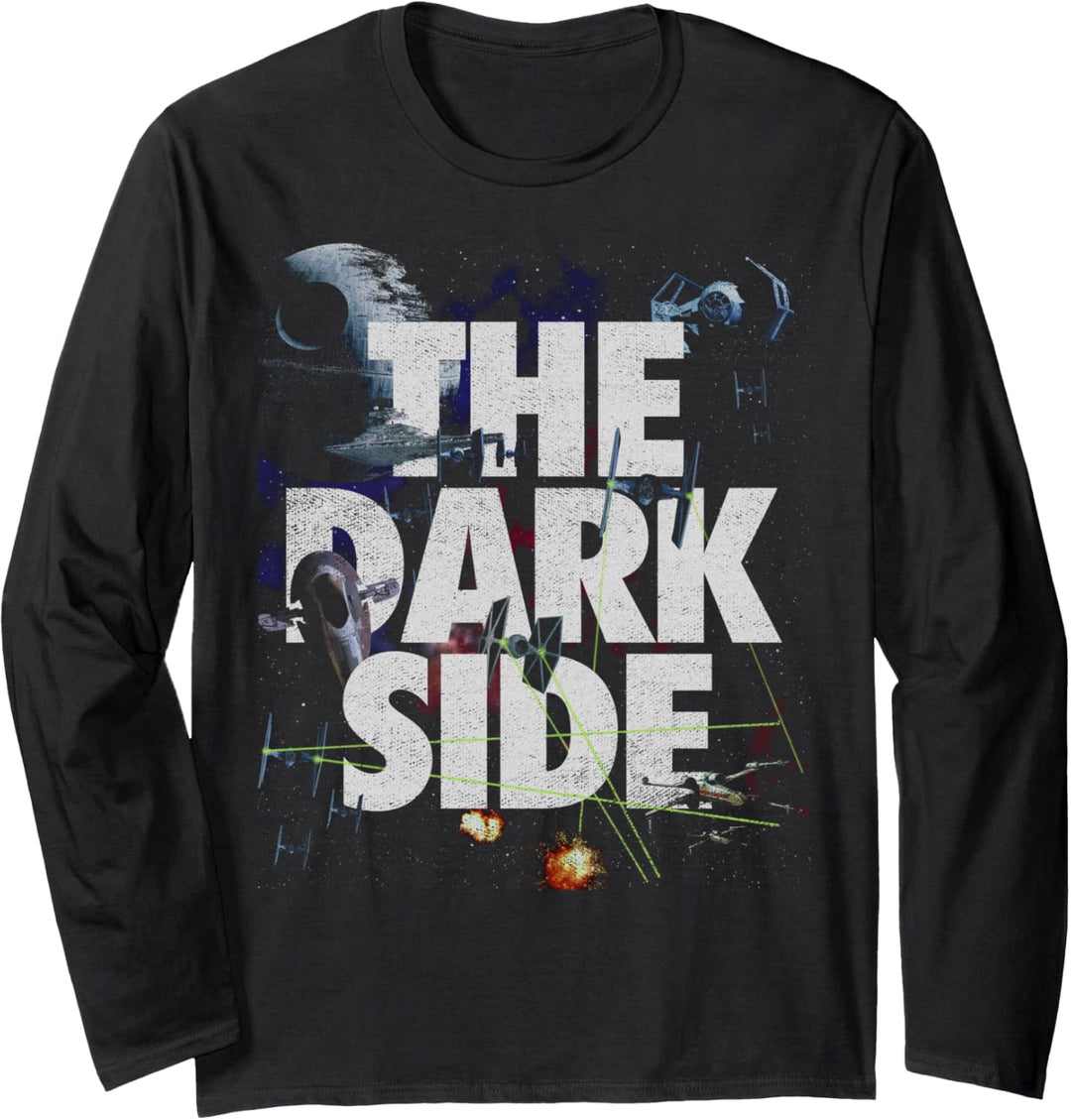 Star Wars The Dark Side Collage Poster Langarmshirt