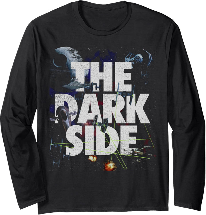 Star Wars The Dark Side Collage Poster Langarmshirt