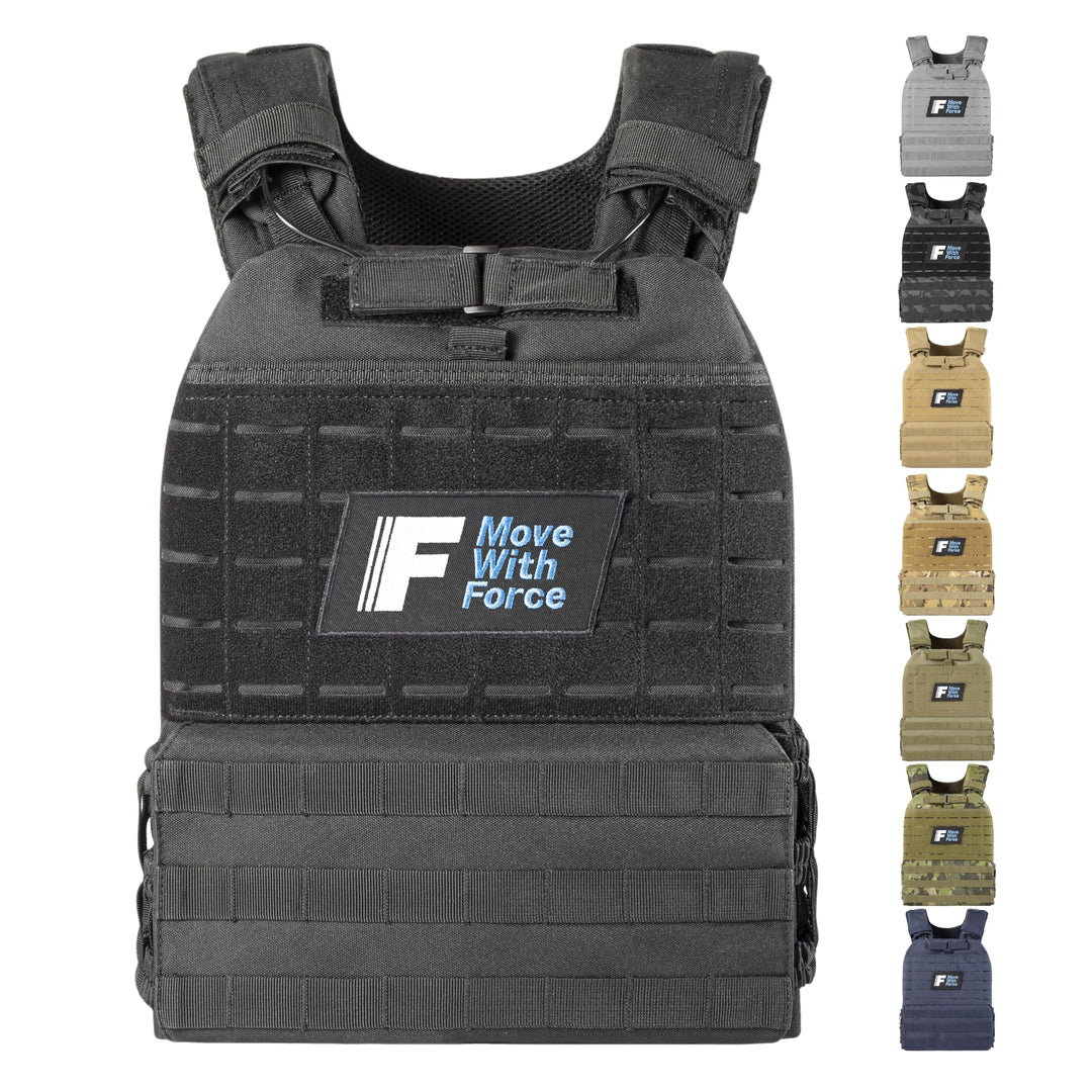 Force Fitness Gewichtsweste, 7 kg, Schwarz