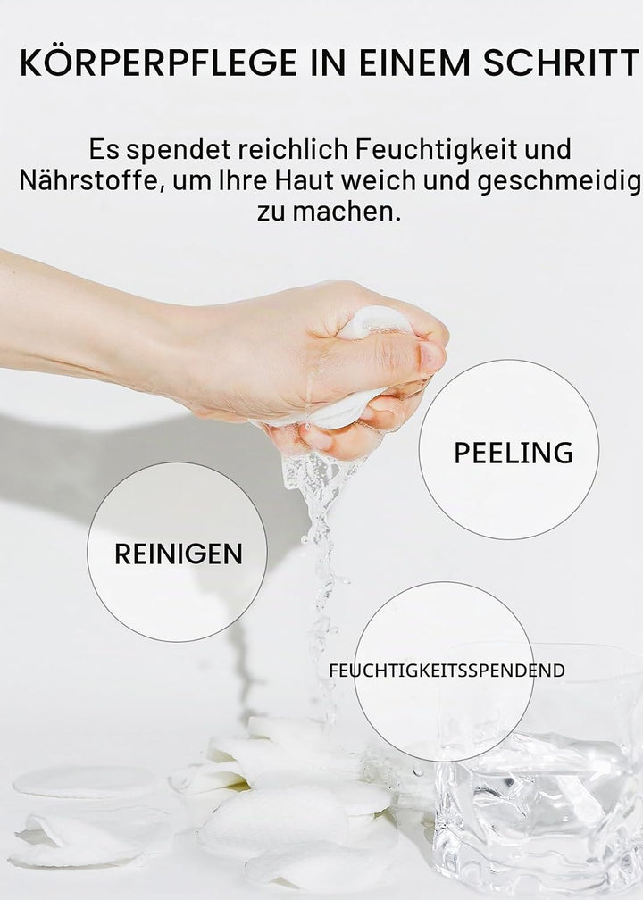 celimax One Step Body Brightening Pad Peeling-Pad Für Körper, Achselhöhlen, Knie & Ellbogen, Mit Grü