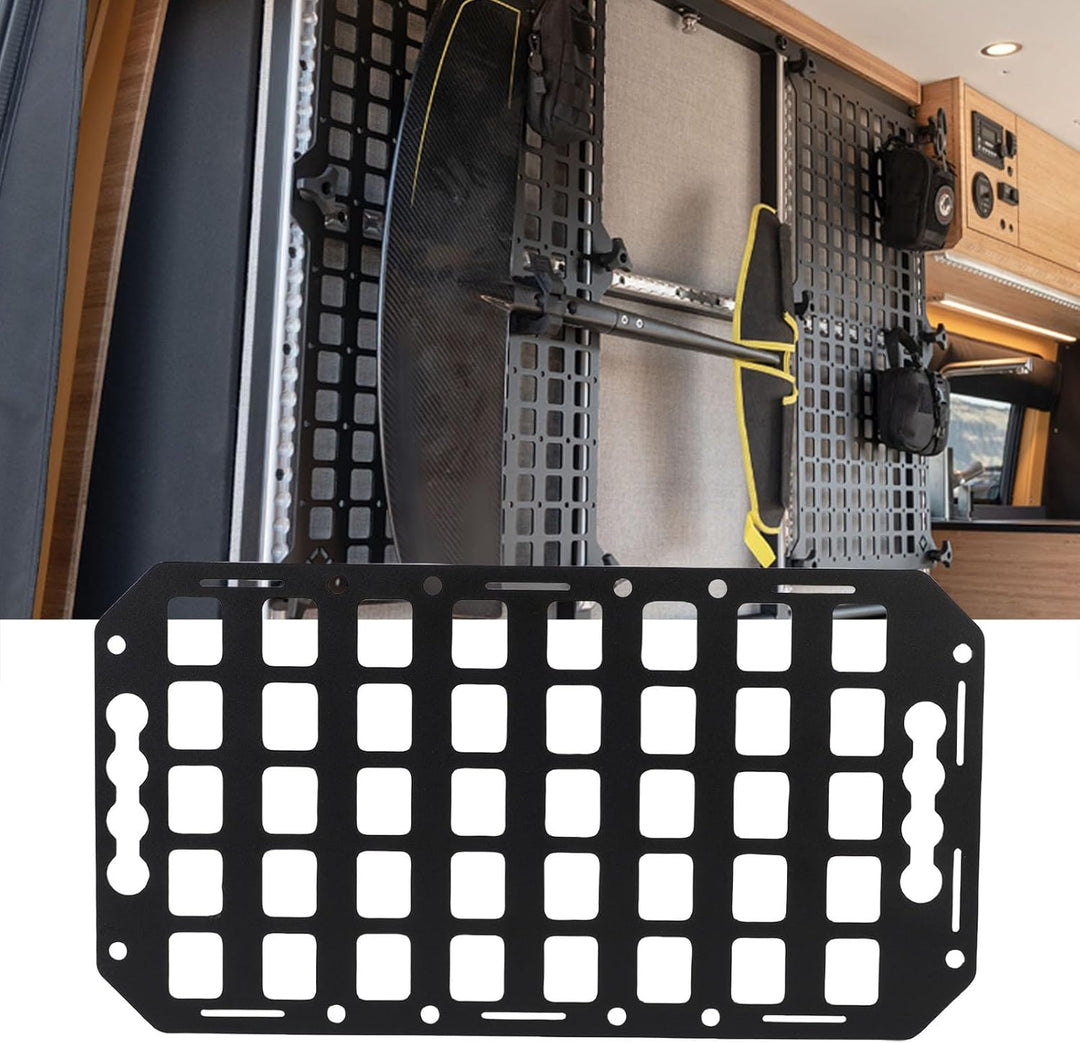 Haofy Aluminium -LKW -Bett Molle Panel Vehikel Molle Organizer Taktischer Ausrüstungshalter für Auto