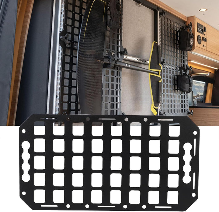 Haofy Aluminium -LKW -Bett Molle Panel Vehikel Molle Organizer Taktischer Ausrüstungshalter für Auto